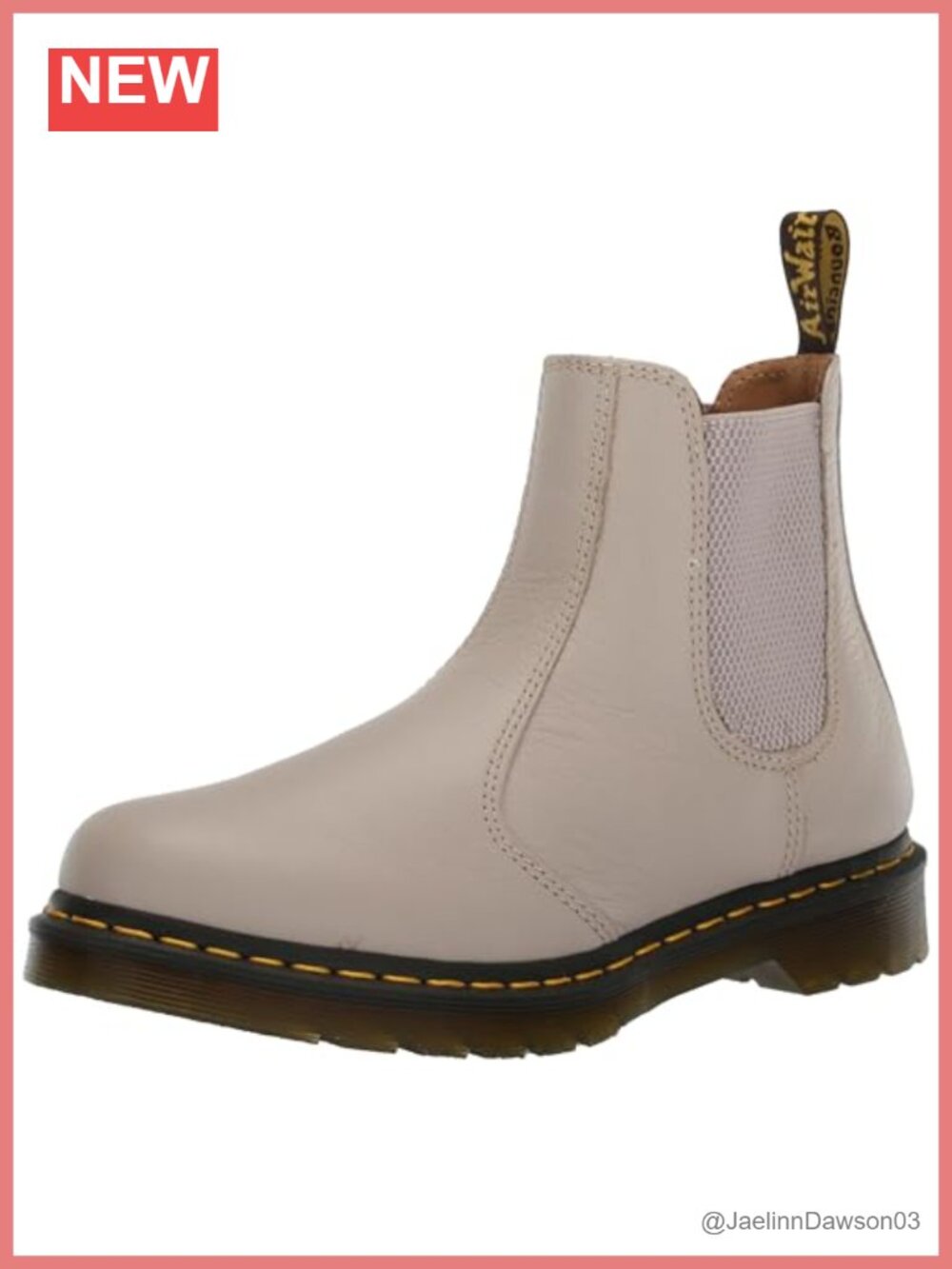 Dr. Martens 2976 Leonore Faux Fur Lined Chelsea Boots Leather Pull-On